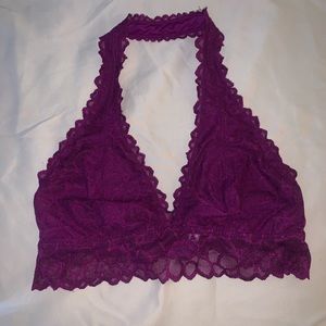 NWOT VS PINK Lace Halter Bralette